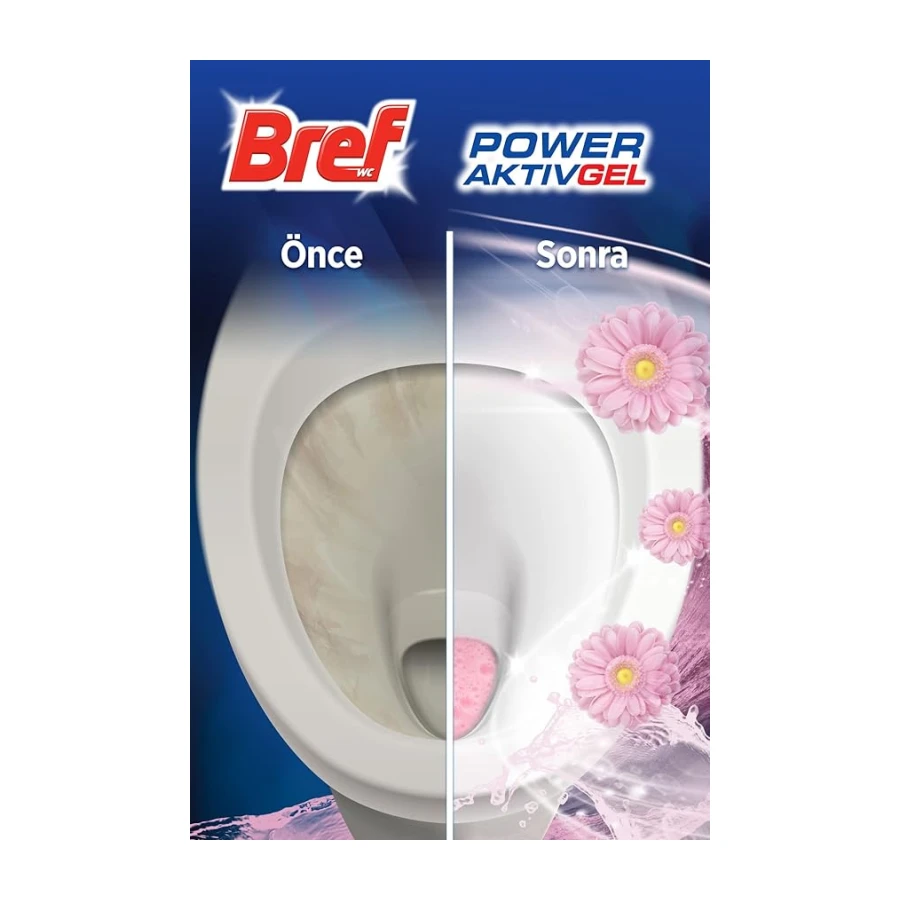 Bref WC Power Aktiv Jel Çiçek Kokulu Tuvalet Temizleyici 1 x 700 ml, Jel Çiçek 700 ml