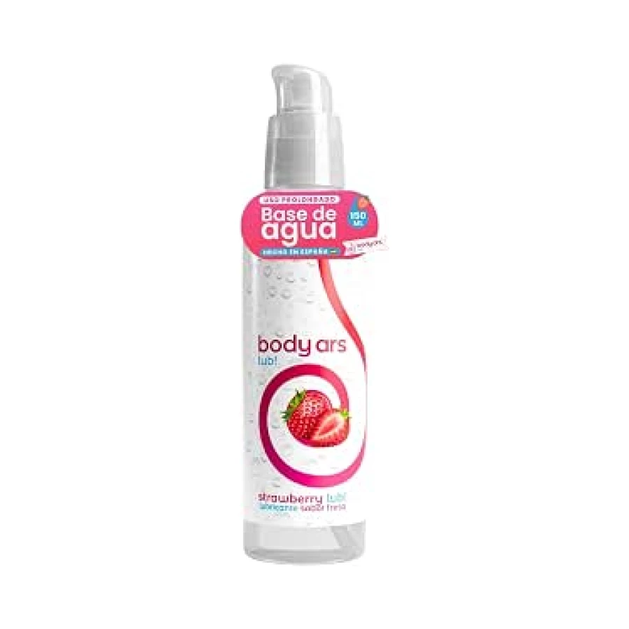 Gel Íntimo Lubricante A Base De Agua Sabor Fresa 150 ml Natural Sensación Dulce Hidratante Sensorial Suave Fórmula Respetuosa Con La Piel Lubrificación Fluida Y Segura Fácil de Limpiar