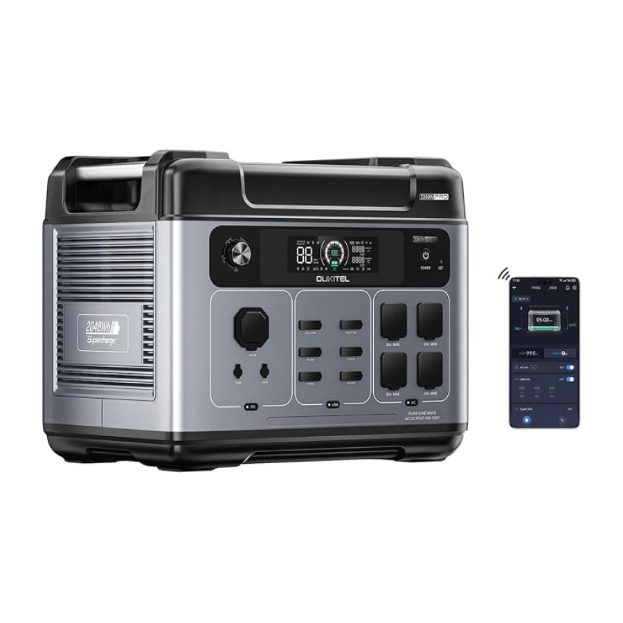 OUKITEL P2001 Pro Estacion de Energia Portatil 3200W Generador Solar