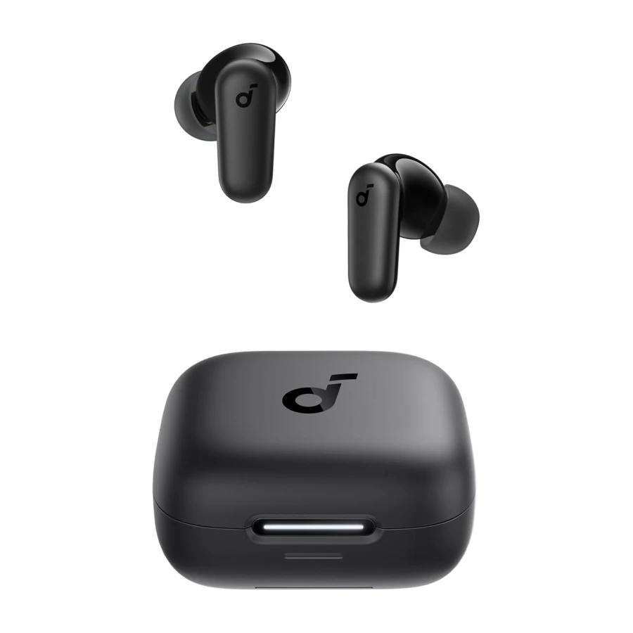 Soundcore P30i Auriculares Bluetooth con cancelación de Ruido, 45h | Graves potentes, Estuche 2 en 1 y Soporte para el Móvil, IP54
