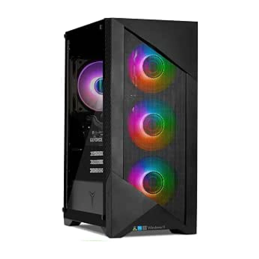 YEYIAN Gaming PC Edge | Intel i5-14400F 10-Core (4.7GHz OC) | NVIDIA RTX 5060 8GB GDDR7 | 32GB (2x16) DDR5 6000MHz | 1TB NVMe SSD Gen4 | Windows 11 Pro