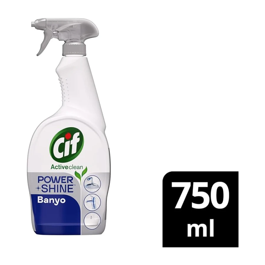 Cif Power & Shine Sprey Banyo İçin Temizleyici ve Kireç Çözücü 750 ml