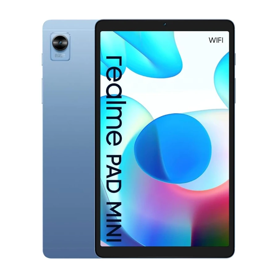 realme Pad mini Wifi 3+32 ,Megabatería de 6400 mAh ,Pantalla grande de 8,7" ,Potente procesador Unisoc T616,Diseño de una sola pieza de aluminio de 7,6 mm,Carga rápida de 18 W,Blue EU tablet