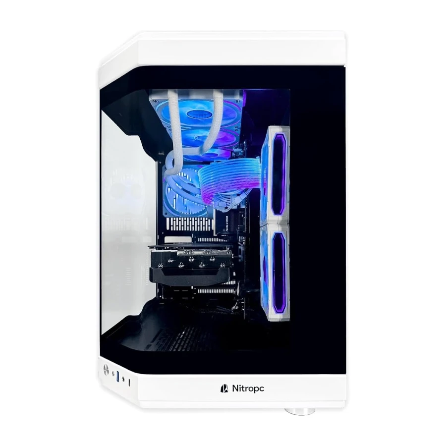 NitroPC - Pack Boost | PC Gaming Completo (Intel Core i7 14700KF 3.4/5.6GHz, RTX 5060 Ti 16GB, RAM 32GB RGB, M2 2TB, Windows 11 Pro | WiFi Monitor 27", Teclado ratón, Cascos) PC sobremesa