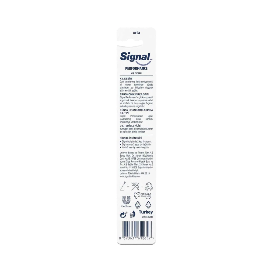 Signal Performans Diş Fırçası, Asorti