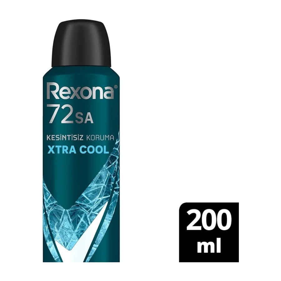 Rexona Men Erkek Sprey Deodorant Xtra Cool 72 Saat Kesintisiz Üstün Koruma 200 ml