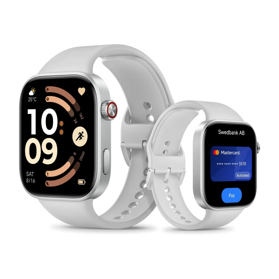 XIAOMI Redmi Watch 6 NFC, Reloj Inteligente Mujer y Hombre, Pantalla AMOLED 2.07'', Monitoreo cardíaco,sueño y estrés, 150+ Modos Deportivos, 24 Días de Batería, 5ATM, GPS, iOS & Android,Gris
