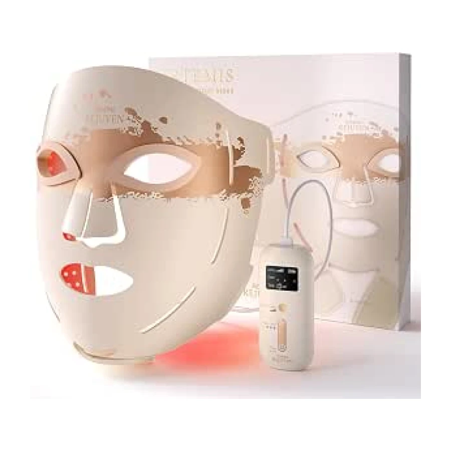 Máscara facial LED RENPHO con 324 LED, 630nm & 850nm, Regalo Mujer