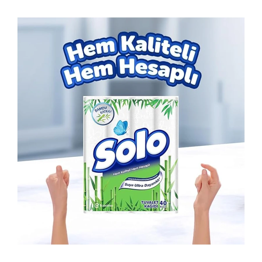 SOLO Bambu Katkılı Tuvalet Kağıdı 40’lı