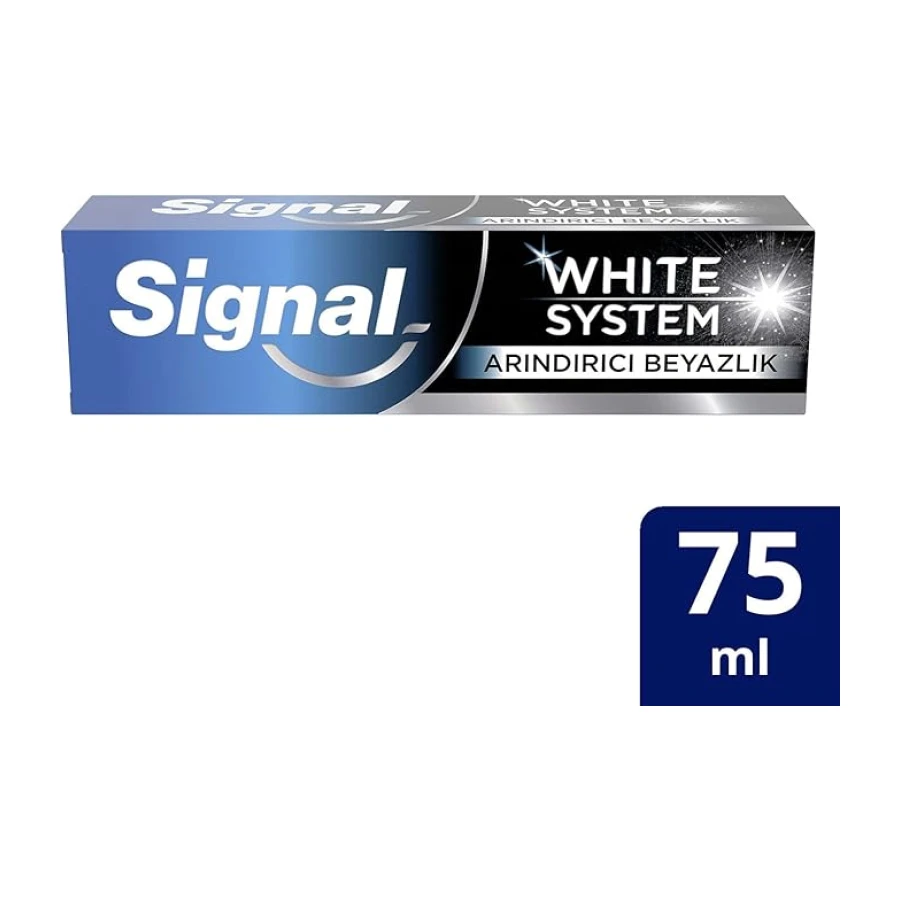 Signal White System Diş Macunu Arındırıcı Beyazlık Aktif Karbon 75 ml