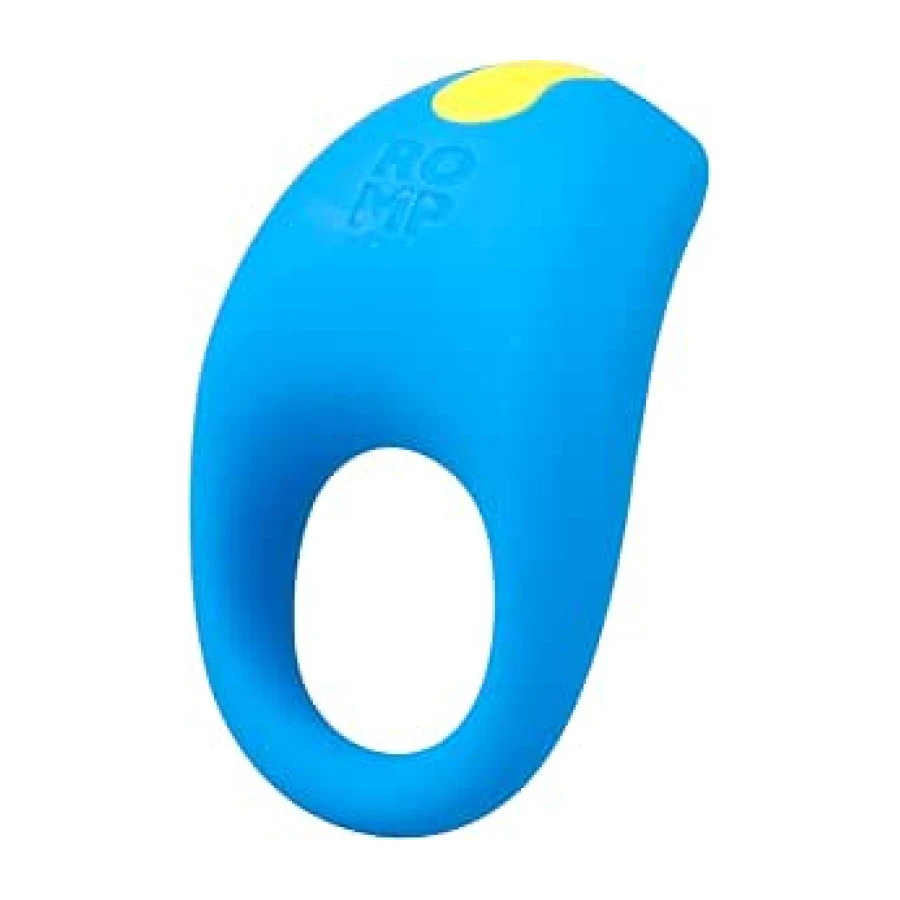 ROMP Juke Anillo de pene vibrante Anillo de silicona con vibrador de estimulación del clítoris, 6 velocidades y 4 modos de vibración, 100% impermeable