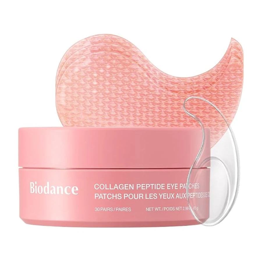 BIODANCE Parches de Ojos con Péptidos de Colágeno, Antiarrugas para Líneas de Expresión y Bolsas, Contorno de Ojos, Cuidado de la Piel Coreano (60 uds)