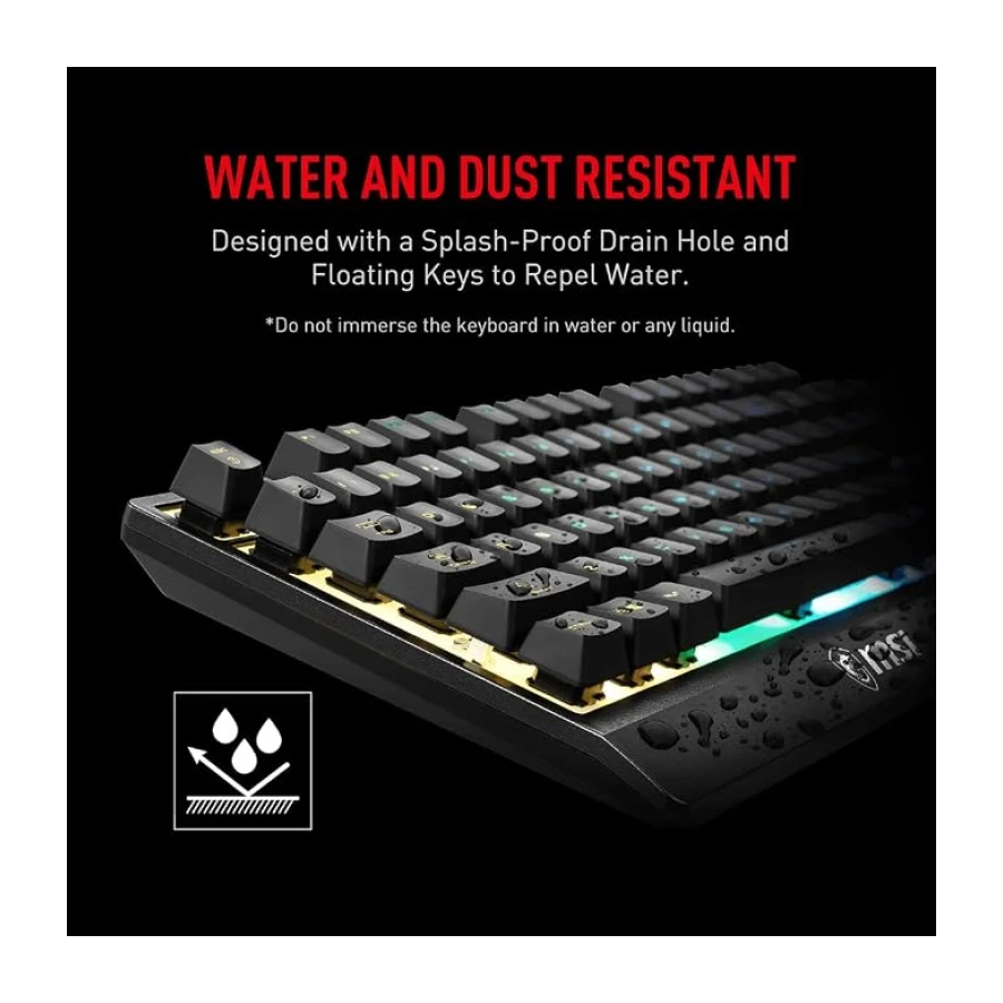 MSI Vigor GK30 RGB Mechanical Gaming Keyboard - Diseño del Reino Unido
