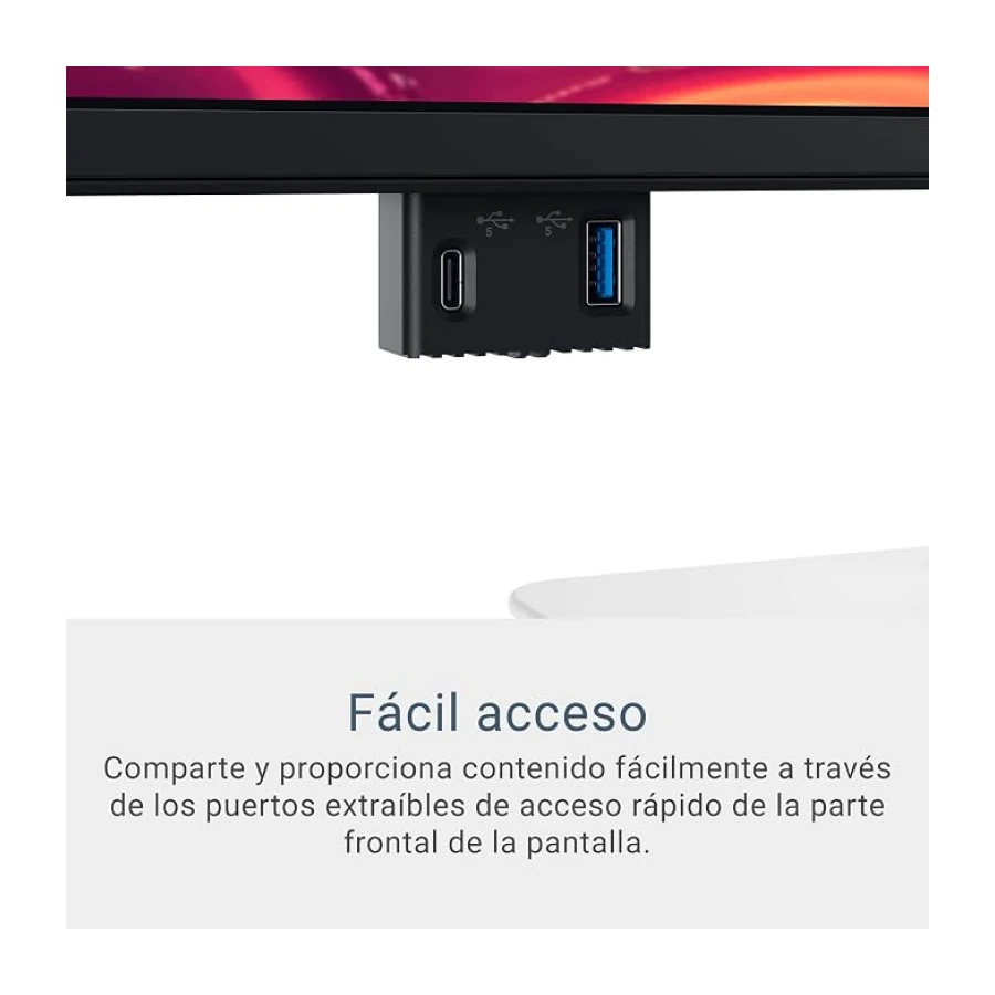 DELL 27 Plus USB-C Monitor - S2725QC, 4K UHD (3840x2160), 120Hz, IPS, 4ms, AMD FreeSync Premium, 99% sRGB, Ajuste de Altura, Altavoces Integrados, 2 USB-C, 2 HDMI, 2 USB, 3 Años de Garantía