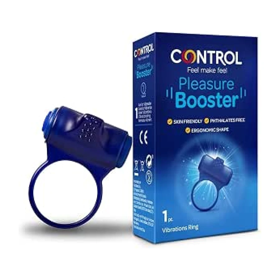 Control Anillo vibrador, Azul, 1 Unidad (Paquete de 1)