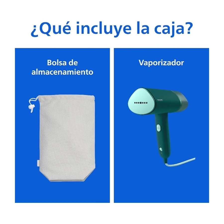 Philips 3000 Vaporizador de Mano Vertical, 1000 W, 20g/min, Verde