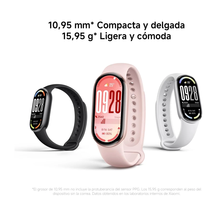 Xiaomi Smartband 10, Pantalla AMOLED de 1,72”, Carga rápida, 150+ Modos Deportivos, Monitorización de Salud y sueño, HyperOS 2.0, Impermeable 5ATM, Brújula · Selección 2