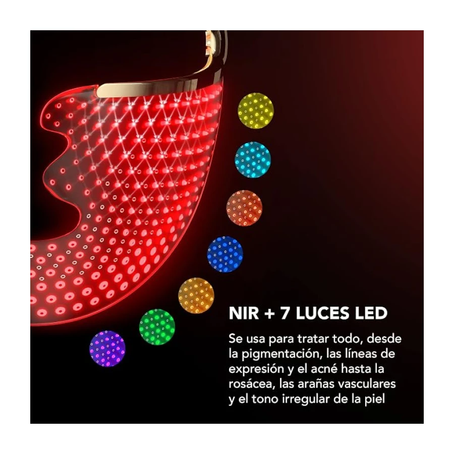 FAQ 202 Máscara facial LED de 8 colores - Cuidado avanzado de la piel