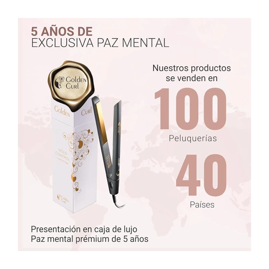 Planchas del Pelo para Alisar y Rizar - 5 Años de Tranquilidad. Alisador y Rizador de Pelo 2 en 1 Profesional - Modelador de Cabello para Alisar o Hacer Ondas