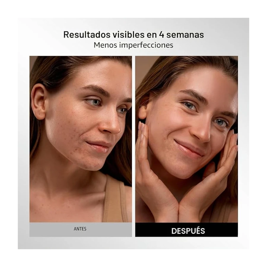 INIA GLOW Máscara LED Facial y Cuello, Luz Roja, Amarilla y Azul, 4 Modos