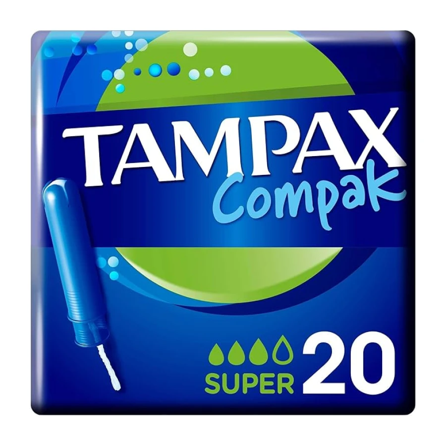 Tampax Compak Tampon Super Aplikatörlü 20 Adet