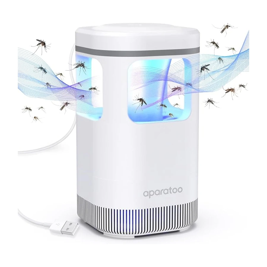 Lámpara Antimosquitos Eléctrico, Mata Mosquitos USB Anti Mosquitos Killer, Portátil Lampara Mosquitos Interior Exterior Eliminador de Insectos Moscas para Doméstico, Dormitorio, Cocina,Cámping,Jardín