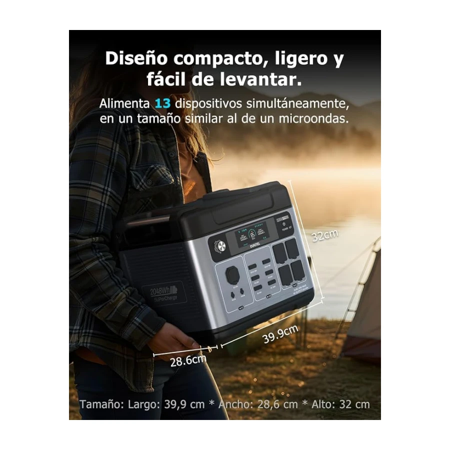 OUKITEL P2001 Pro Estacion de Energia Portatil 3200W Generador Solar