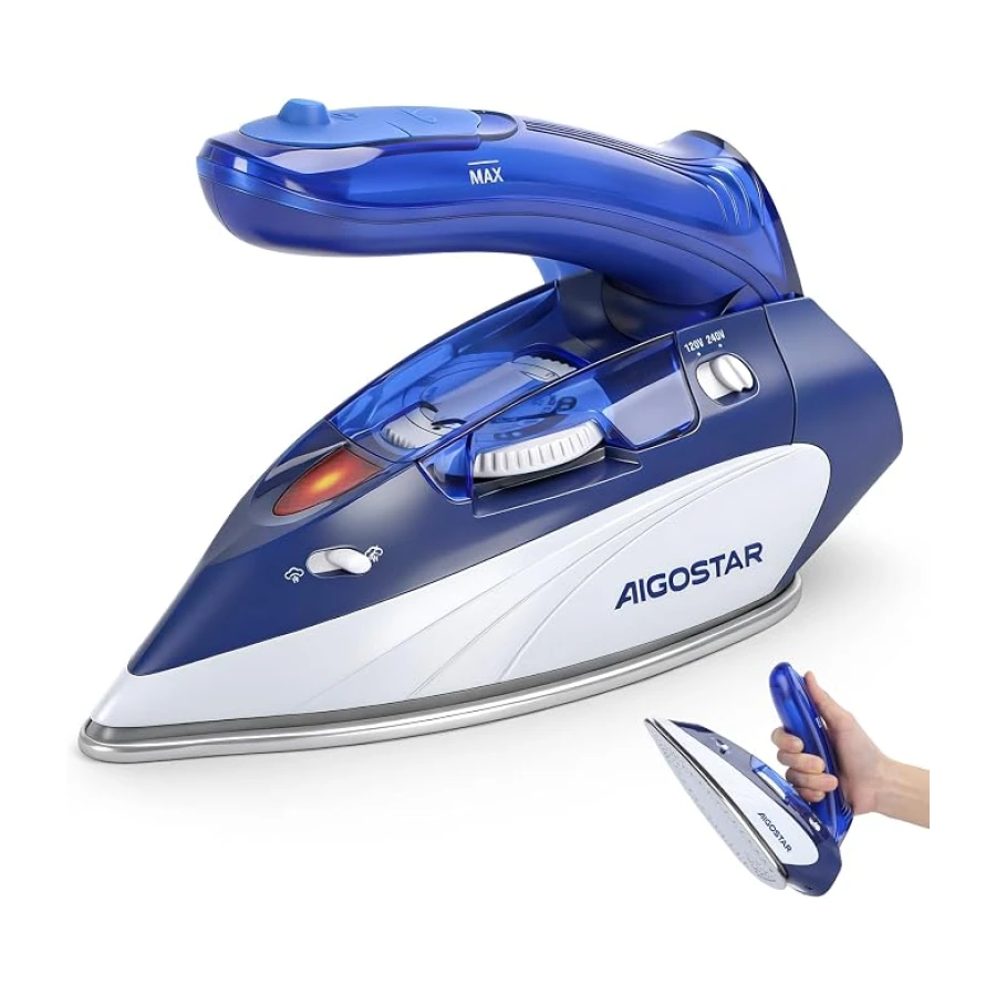 Aigostar Plancha de Viaje Portátil,Doble Voltaje 120V-240V
