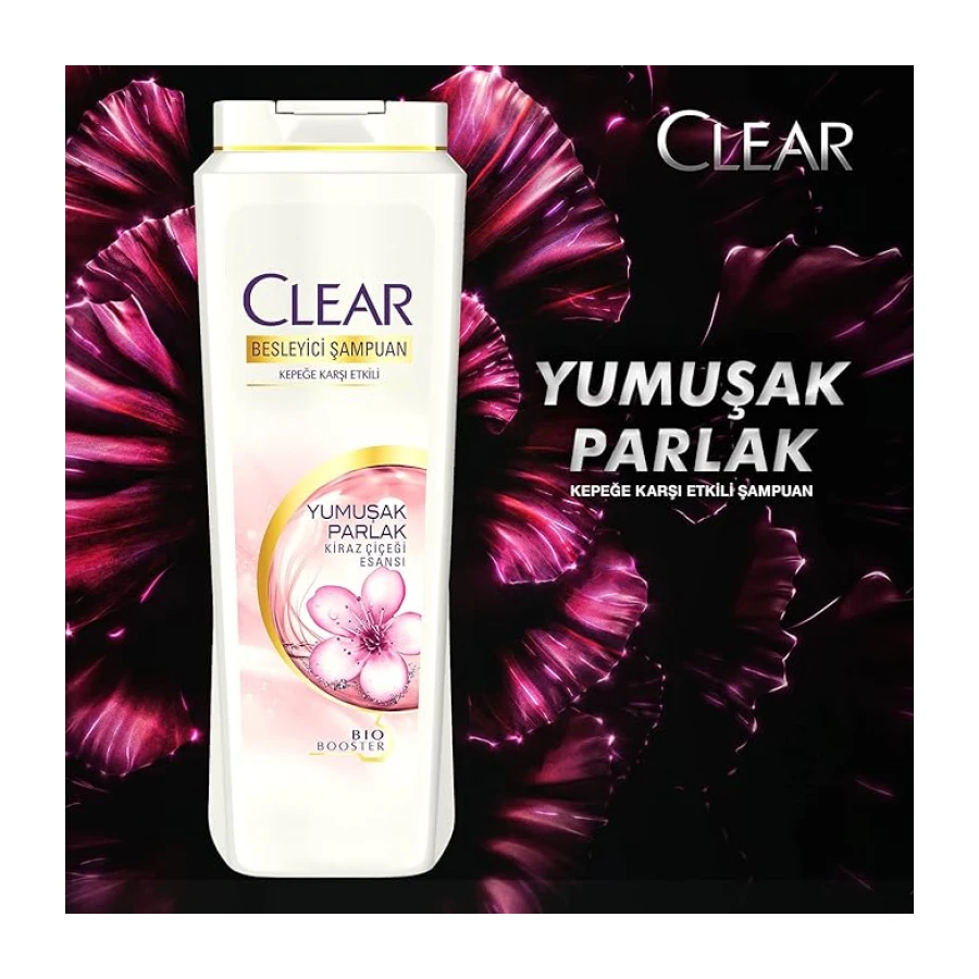 Clear Besleyici Şampuan Kepeğe Karşı Etkili Yumuşak ve Parlak Saçlar 600 ml