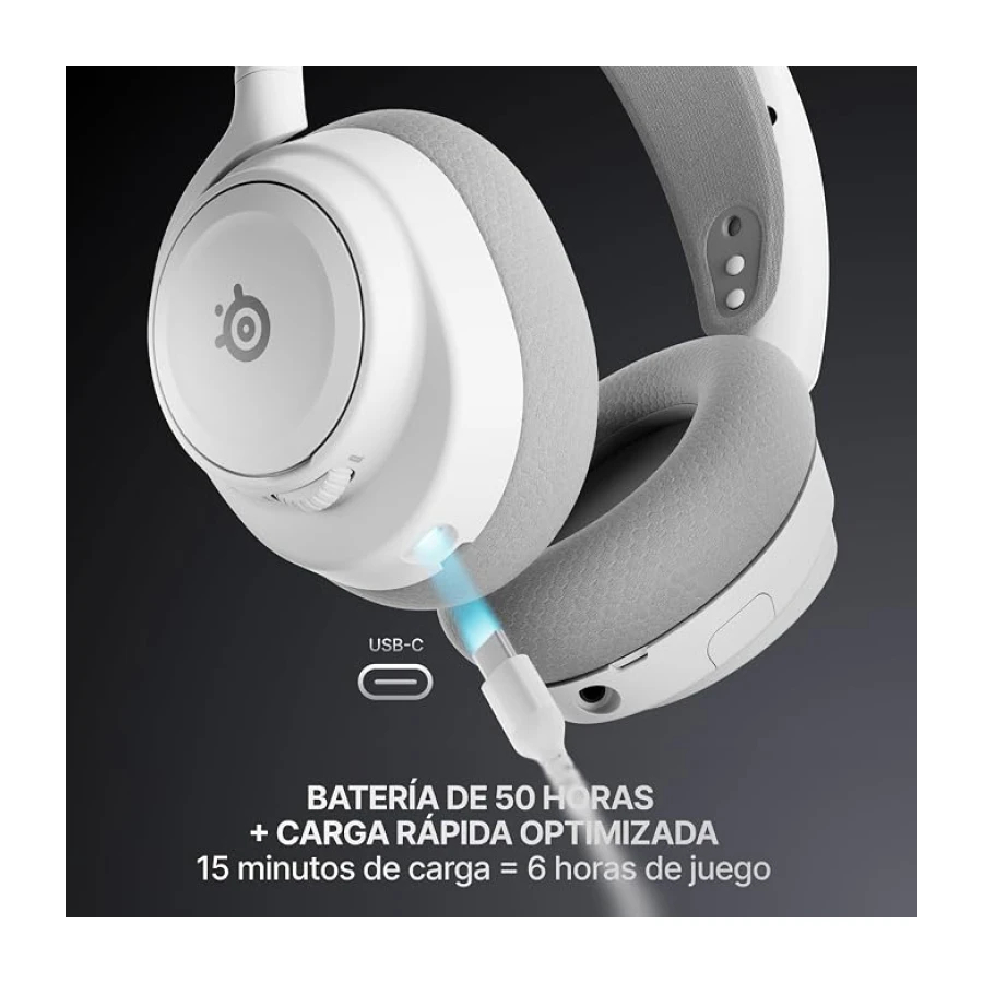 SteelSeries Arctis Nova 7 Wireless Gen 2 Auriculares gaming multiplataforma -Control de app en tiempo real -Más de 50 horas -Controladores magnéticos de neodimio -2,4 GHz y Bluetooth -PC,PS5,Switch1/2