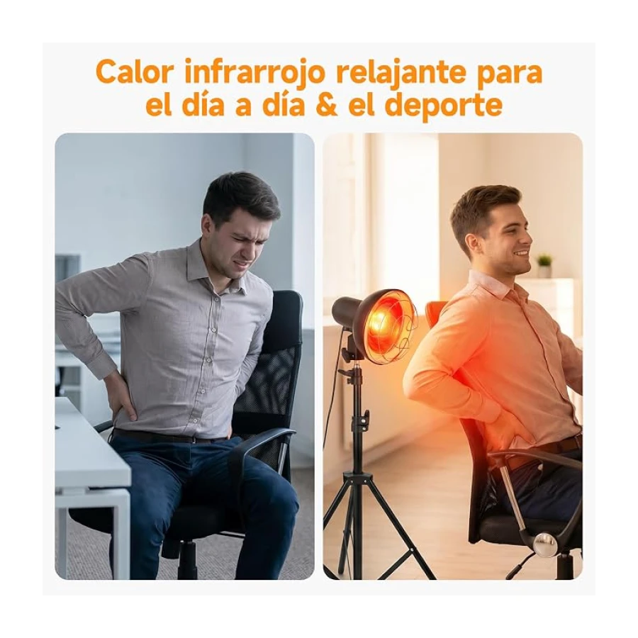 Lámpara infrarroja 150W, temperatura ajustable