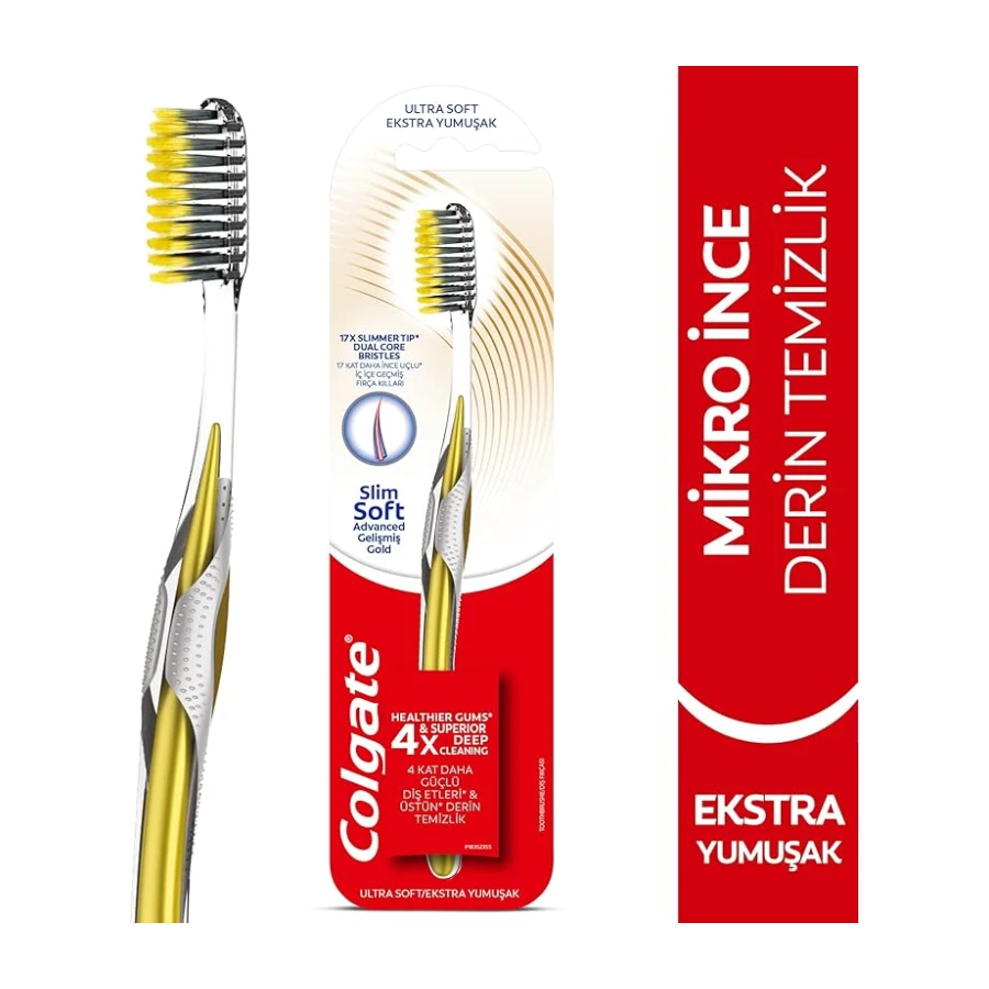 Colgate Mikro İnce Gelişmiş Gold Derin Temizlik Ekstra Yumuşak Diş Fırçası