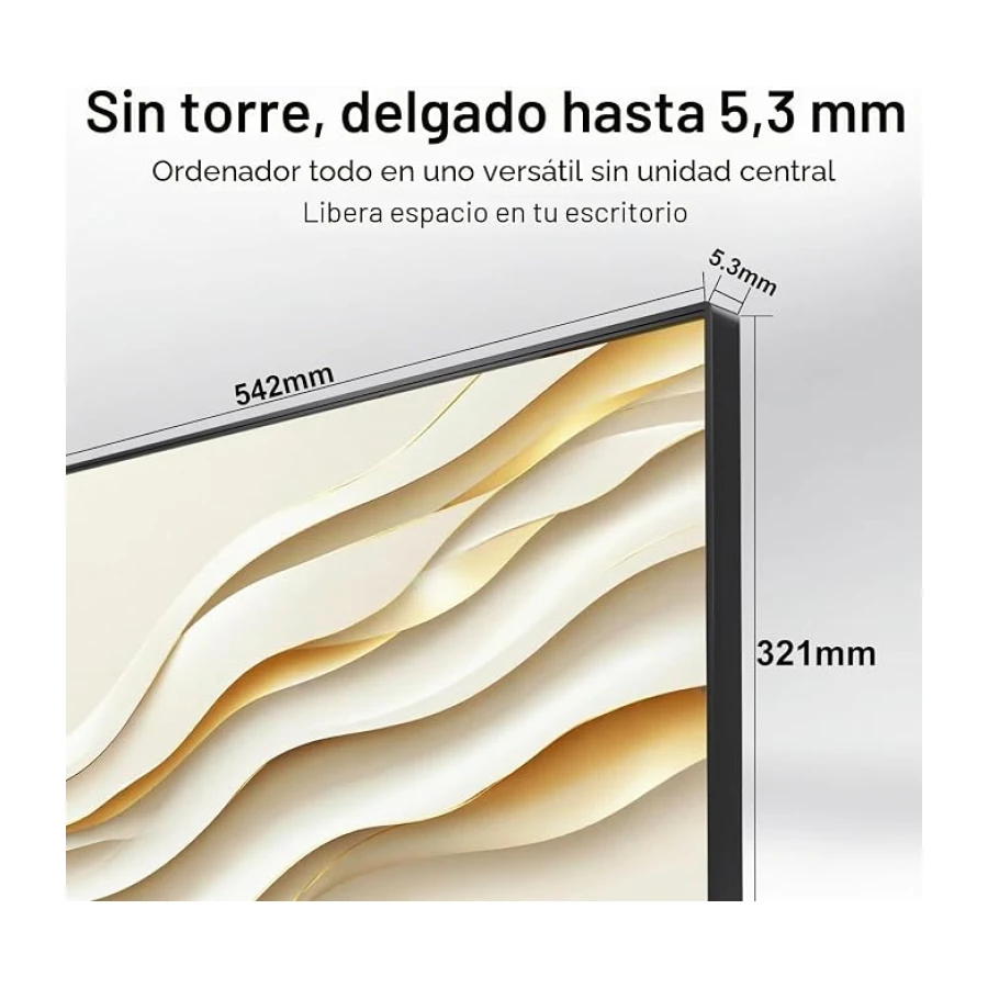 23,8 Pulgadas Ordenador Todo-en-Uno Pantalla táctil Procesador de núcleo Core i7 4 con pc Todo en uno 16GB de Ram 512GB SSD WiFi 6 y Bluetooth 5.3 para Oficina y educación