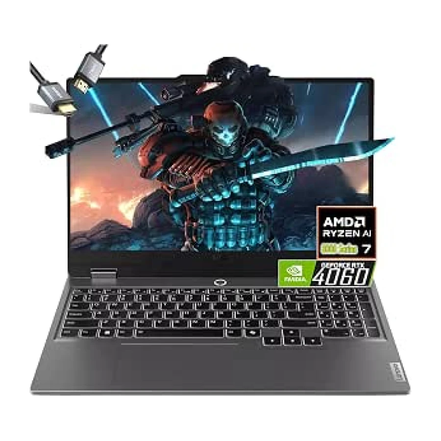 Lenovo LOQ 15 Laptop para juegos AMD Ryzen 7 8845HS Beat i9-13900H- RTX 4060-15.6 FHD Display G-SYNC - 64GB RAM -4TB PCIe SSD - Teclado retroiluminado - Windows 11 - Edición de video para creador de