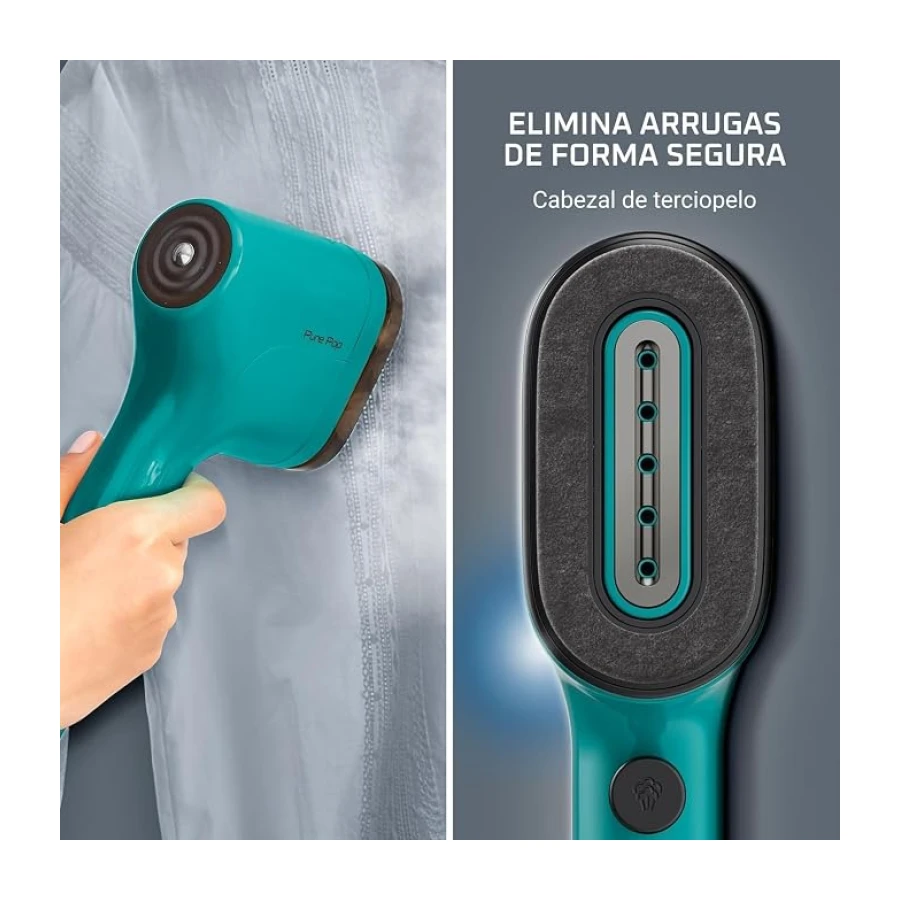 Rowenta Pure Pop, Plancha de Vapor 1300 W para Viaje, Verde