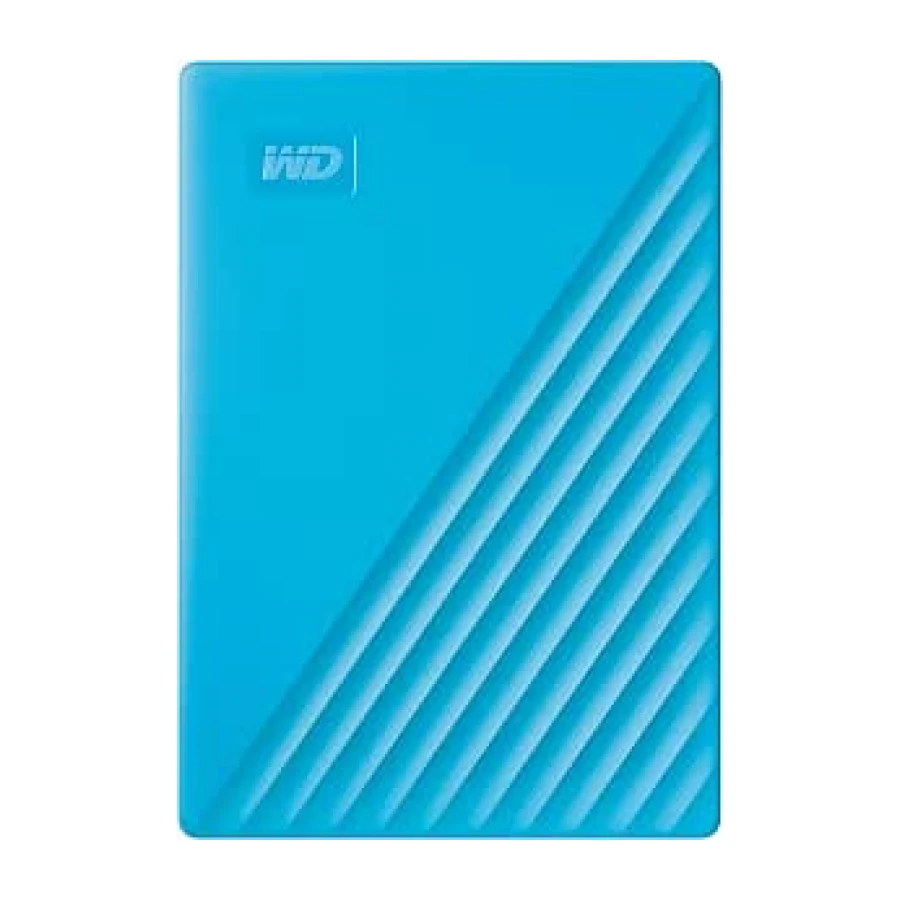 WD 2TB My Passport Disco Duro Externo Portátil, USB 3.2 Gen 1/USB 3.0, Copia de seguridad y protección con contraseña, Formateado para Windows, ChromeOS y MacOS, Azul