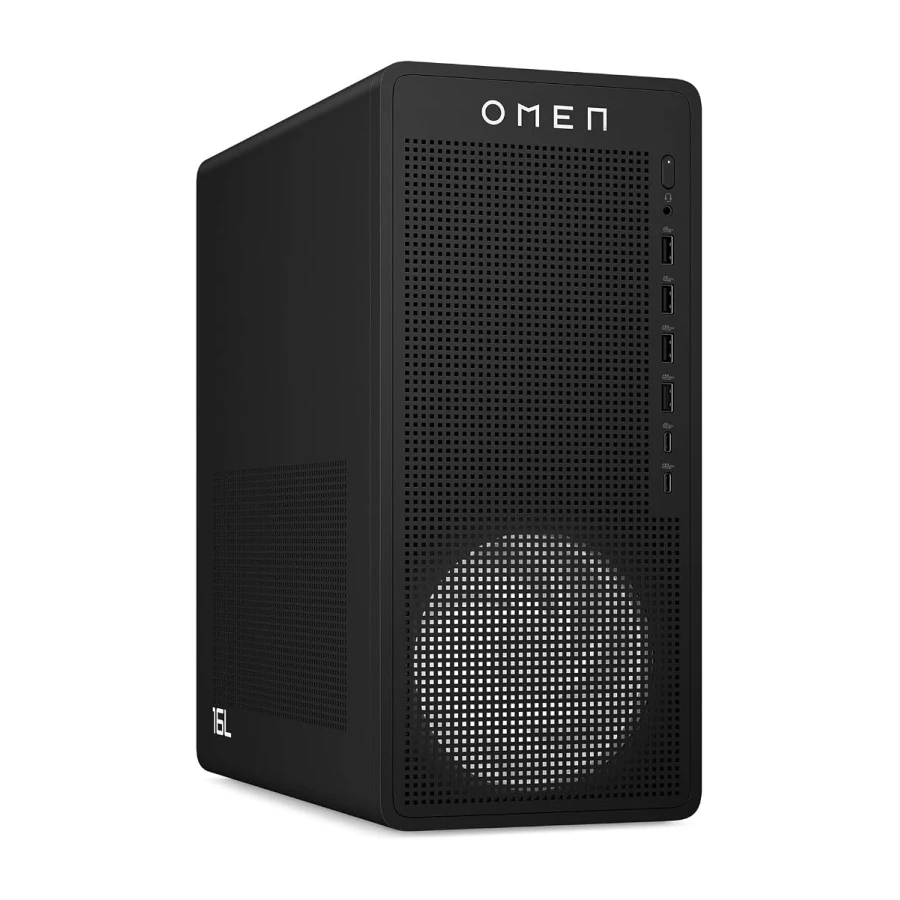 HP Ordenador sobremesa Gaming OMEN 16L (Procesador AMD Ryzen 7 8700F, 32GB RAM, 1TB SSD, Nvidia GeForce RTX 5060 8GB, Freedos) Negro