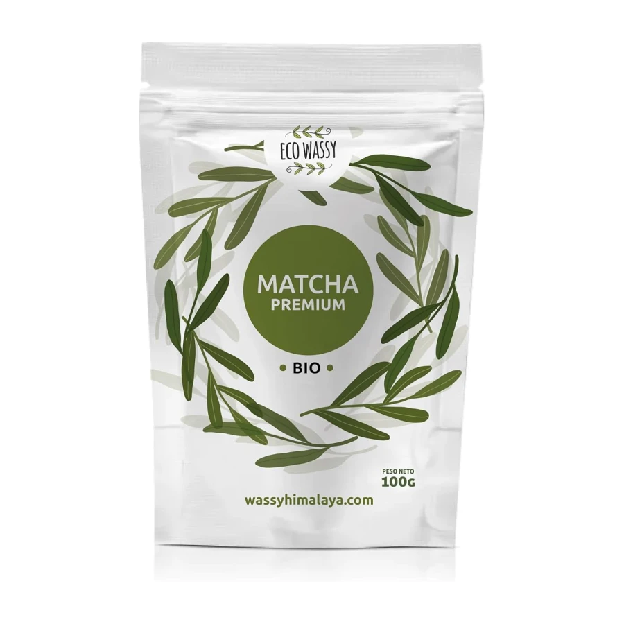 ECO WASSY Te Matcha, Grado PREMIUM, En Polvo. 100% Natural. 100Gr De Te Verde Matcha Reductor, Potente Detox Y Antioxidante. Puro De Cultivo. 100 Dosis