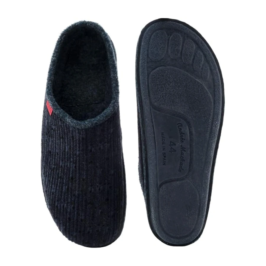Andrés Machado - Zapatillas de estar por casa para hombre y mujer - Pantuflas AM001- Slippers - Para Unisex Adulto - Suela de goma vulcanizada resistentes y antideslizante. Tallas 32 al 50 EU