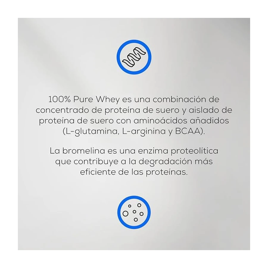 BioTechUSA 100% Pure Whey | Complejo de proteína de suero | Con BCAA y L-glutamina | Enzimas de bromelina | Bajo contenido en azúcar | Sin gluten | 2 kg, Chocolate