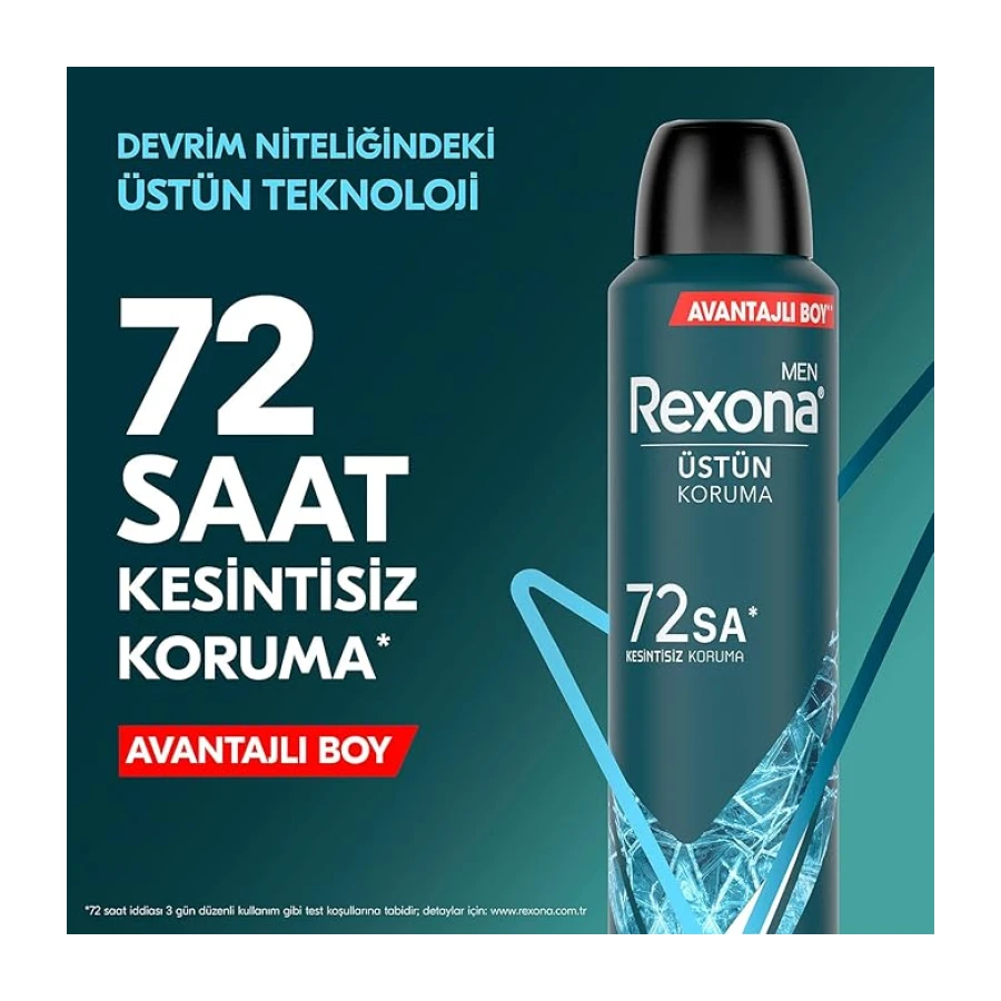 Rexona Men Erkek Sprey Deodorant Xtra Cool 72 Saat Kesintisiz Üstün Koruma 200 ml