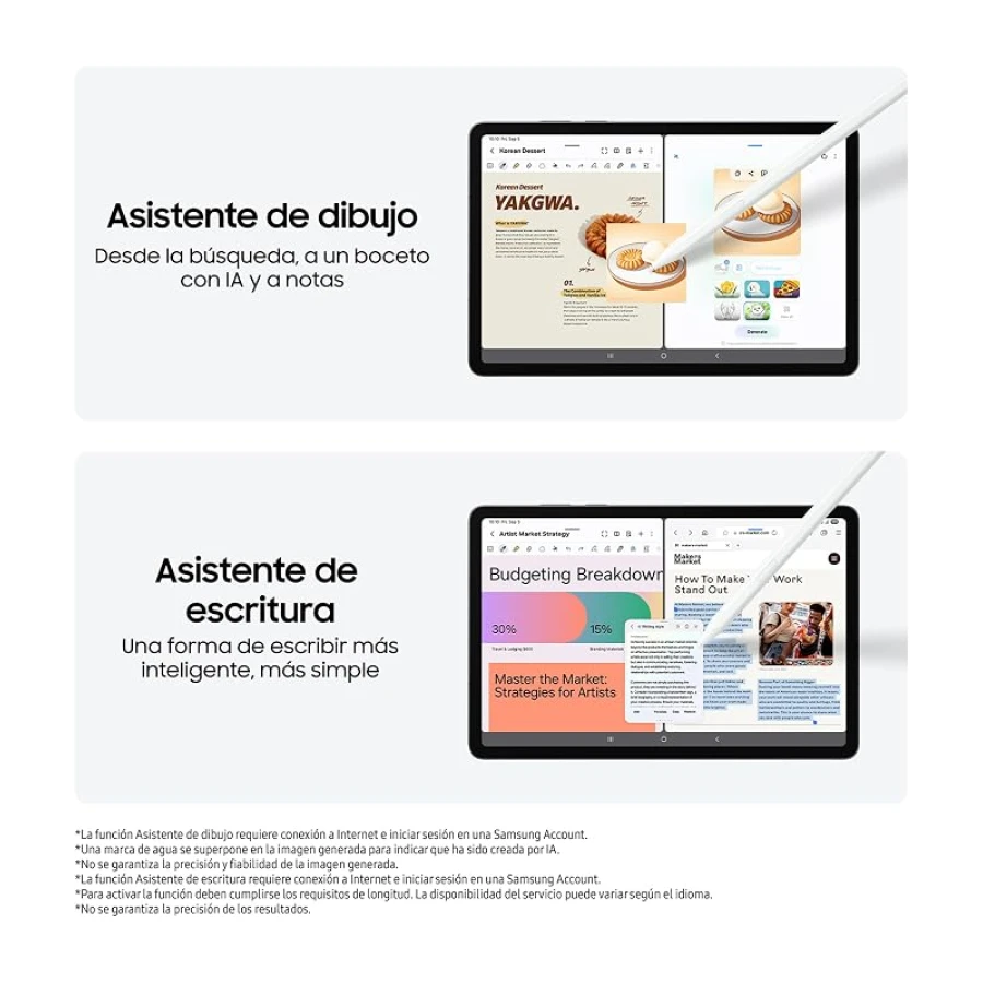 Samsung Galaxy Tab S11 128GB WiFi, Tablet con IA, Ligera, Dex, 12 GB de Memoria, Batería de Larga Duración, Garantía Fabricante 3 Años + 1 Año Extra, Gris
