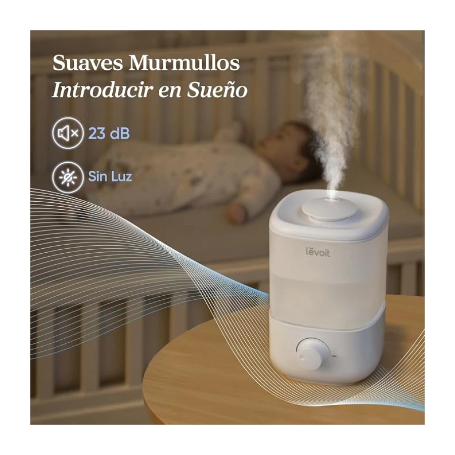 Levoit Humidificador, 23dB, Sin BPA, Classic 160, Blanco