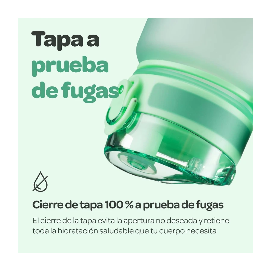 Hydracy Botella de Agua con Marcador de Tiempo - 500 mL Botella de Agua Deportiva sin BPA - Botella de Gimnasio Antifugas con Funda Antitranspirante e Colador de Infusión