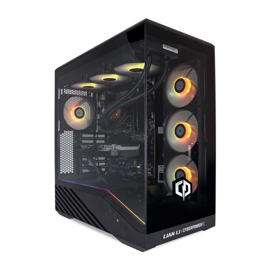 CYBERPOWERPC Luxe Gaming PC - Intel Core i7-12700KF, Nvidia RTX 5070 12GB, 32GB RAM, 1TB NVMe SSD, 650W 80+ PSU, Wi-Fi, Refrigeración a Liquido CPU, Windows 11, V100R RGB