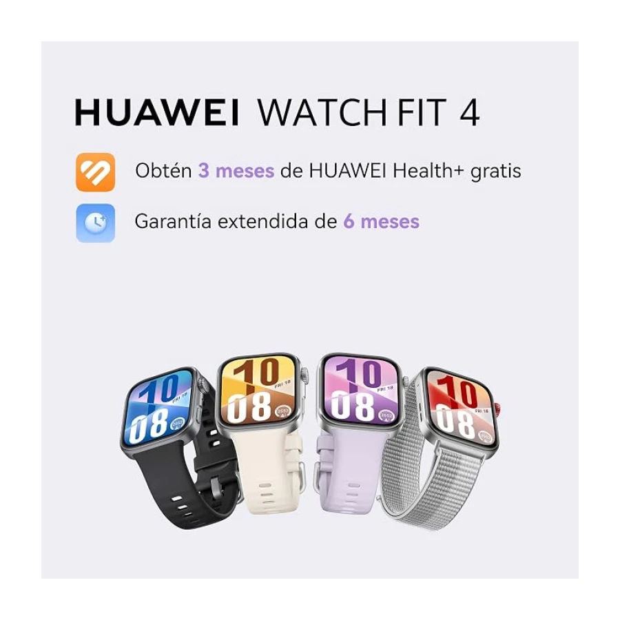 HUAWEI Watch FIT 4 Smartwatch, Brillo Máximo de 2.000 Nits, Negro