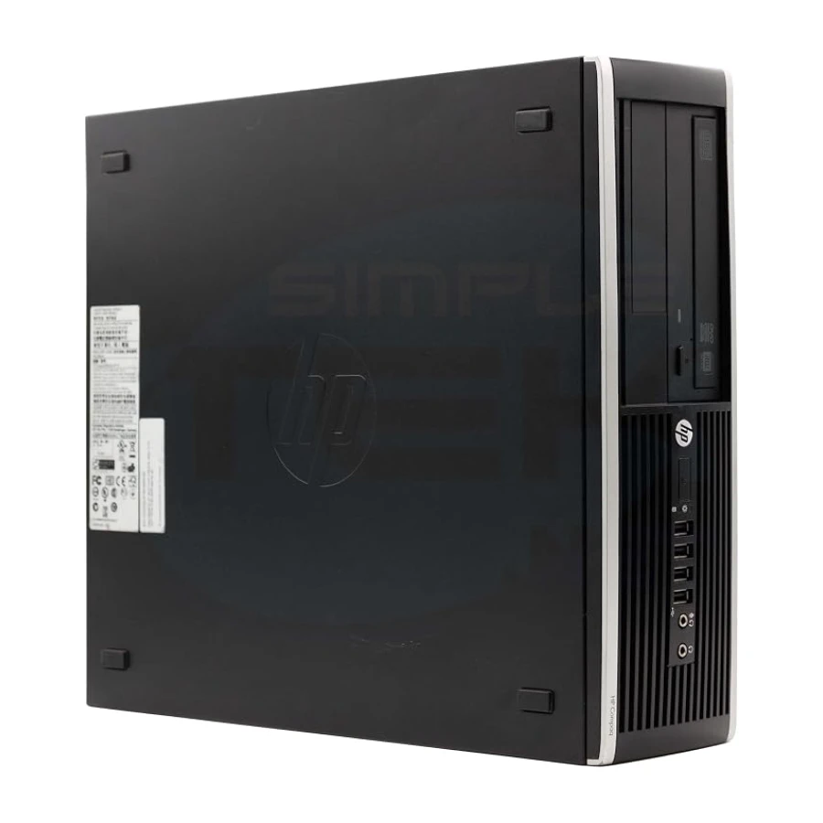 HP Ordenador de Sobremesa Compaq 8300 SFF Core i5 hasta 3,60 GHz Windows 11 Pro 16 GB RAM SSD 240 GB DisplayPort VGA Serie RS232 Reacondicionado