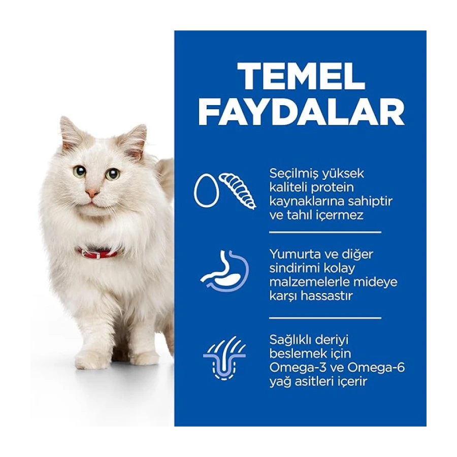 Hill's Science Plan Hypoallergenic Yumurta ve Böcek Proteinli Kedi Maması 1,5kg
