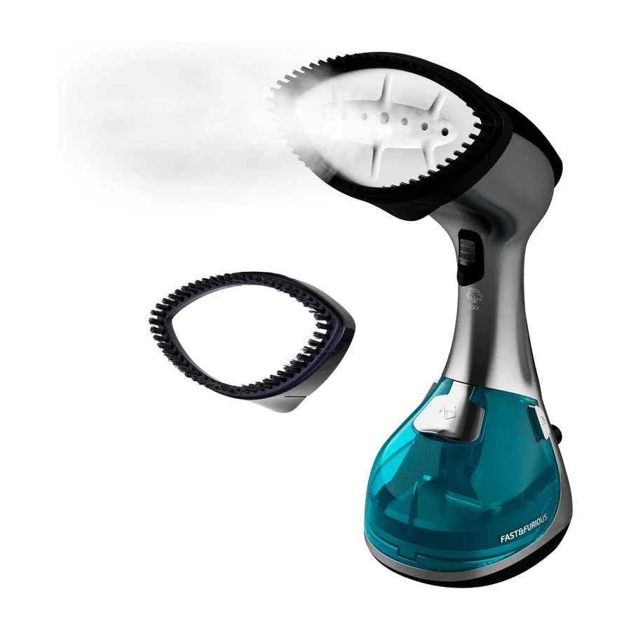 Cecotec Plancha Vertical de la Ropa Fast&Furious 4050 X-Treme. 1960W, Vapor Continuo 35g/min, Sistema Seguridad Auto Shut-Off, Accesorio Cepillo Incluido, Lista en 20 Segundos, Tanque 265ml