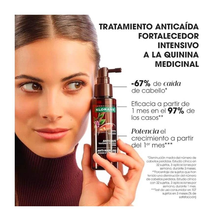 KLORANE - Sérum Tratamiento Anticaída fortalecedor - Con Quinina - 100 ml